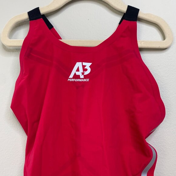 VICI A3 Performance Tech Swimsuit Womens 26 135-170lbs Red Racing Triathlon Suit - Picture 5 of 10